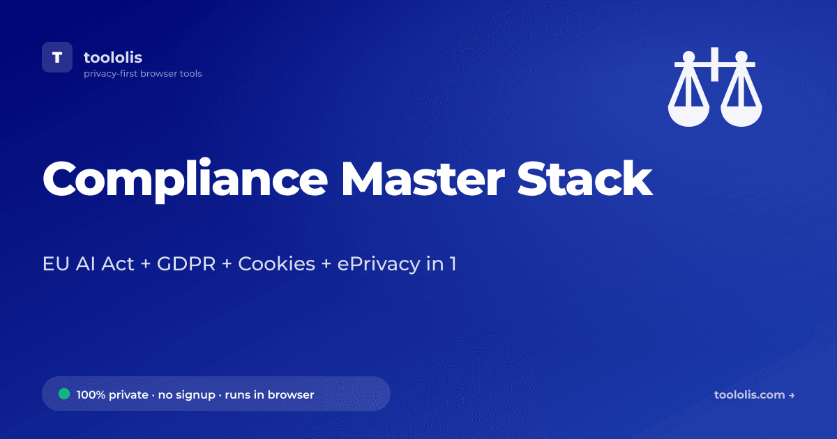 Master Slee Stack Compliance Master Stack — Free Calculator Tool | Toololis